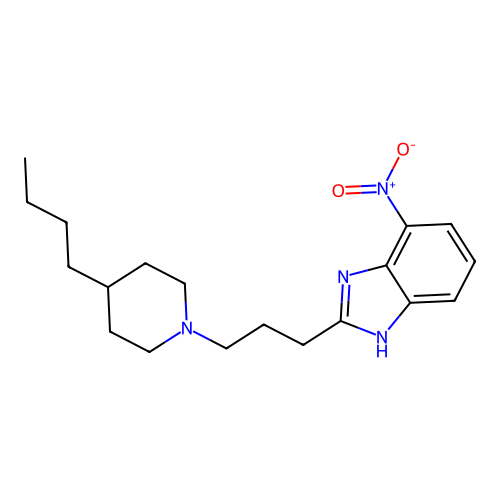 2-[3-(4-Butyl-1-piperidinyl)propyl]-7-nitro-1H-benzimidazole structure