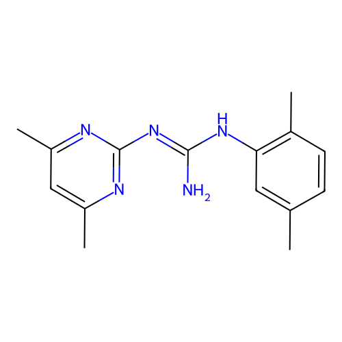 1-(2,5-Dimethylphenyl)-2-(4,6-dimethylpyrimidin-2-yl)guanidine structure