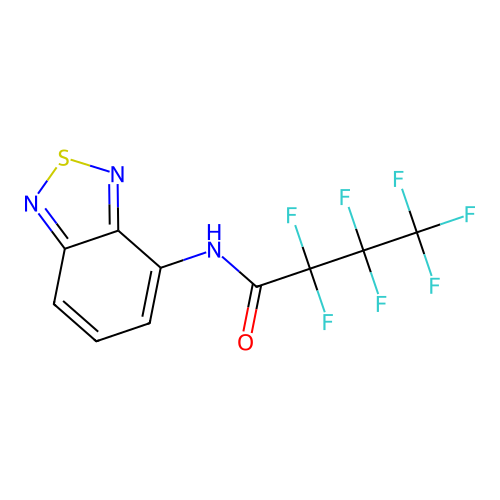 N-(2,1,3-benzothiadiazol-4-yl)-2,2,3,3,4,4,4-heptafluorobutanamide structure