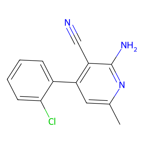 2-Amino-4-(2-chlorophenyl)-6-methylpyridine-3-carbonitrile structure