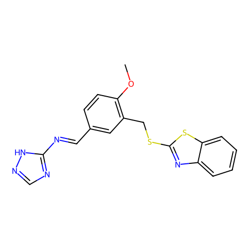 C18H15N5OS2 structure