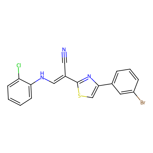 C18H11BrClN3S structure