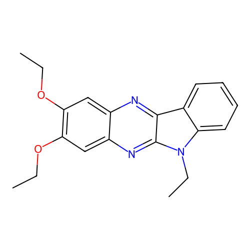 2,3-diethoxy-6-ethyl-6H-indolo[2,3-b]quinoxaline structure