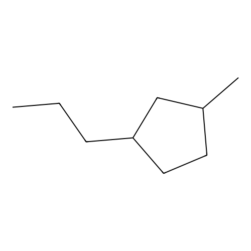 1-Methyl-3-n-propylcyclopentan structure