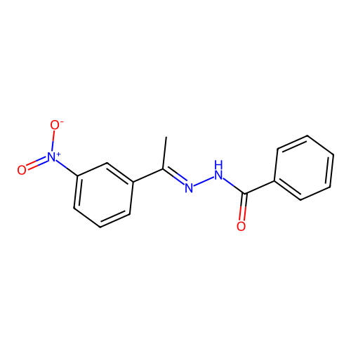 N'-[(1E)-1-(3-Nitrophenyl)ethylidene]benzohydrazide structure