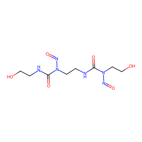 1-(2-Hydroxyethyl)-3-(2-(3-(2-hydroxyethyl)-1-nitrosoureido)ethyl)-1-nitrosourea structure
