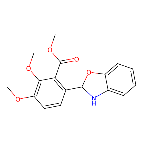 Methyl 6-(2,3-dihydro-1,3-benzoxazol-2-yl)-2,3-dimethoxybenzoate structure