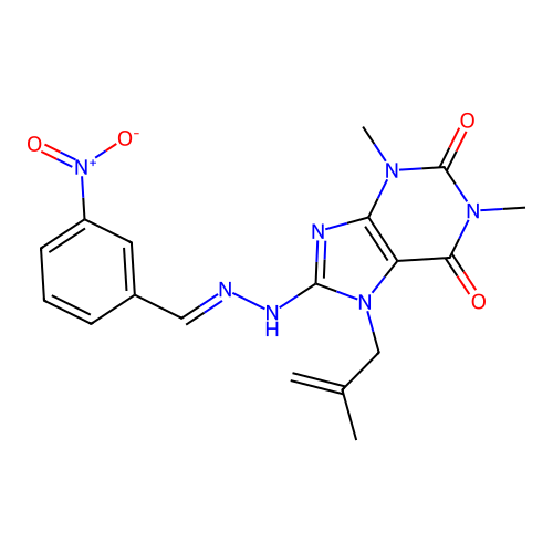 C18H19N7O4 structure