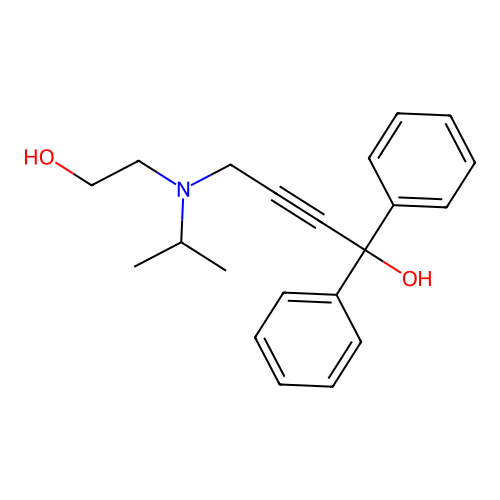 4-[(2-Hydroxyethyl)(isopropyl)amino]-1,1-diphenyl-2-butyn-1-ol structure