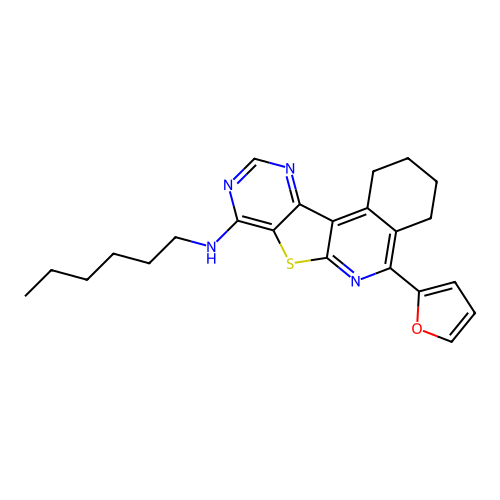 C23H26N4OS structure