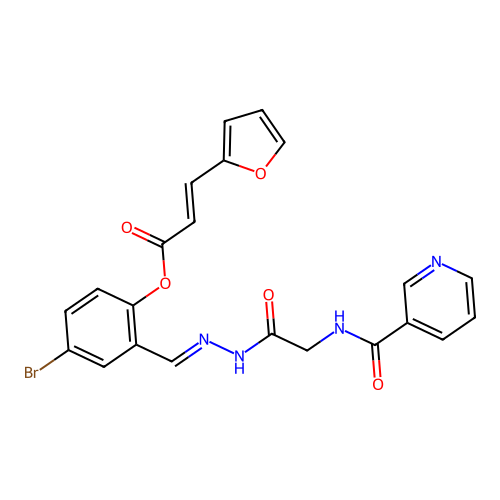 C22H17BrN4O5 structure