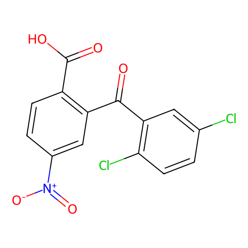 2-(2,5-Dichlorobenzoyl)-4-nitrobenzoic acid structure