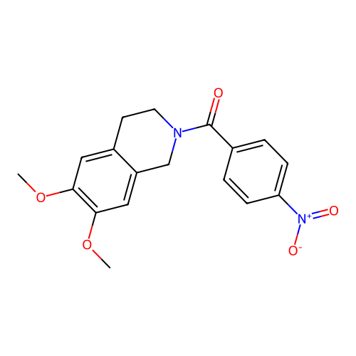 (6,7-dimethoxy-3,4-dihydroisoquinolin-2(1H)-yl)(4-nitrophenyl)methanone structure