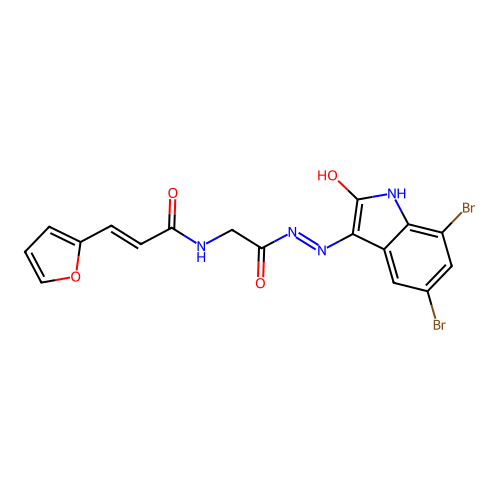 C17H12Br2N4O4 structure