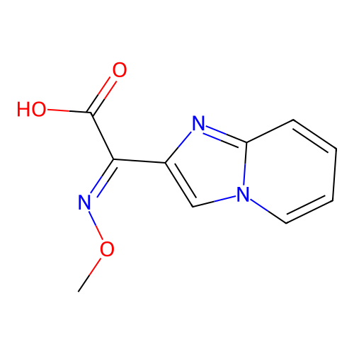 Imidazo[1,2-a]pyridin-2-yl(methoxyimino)acetic acid structure