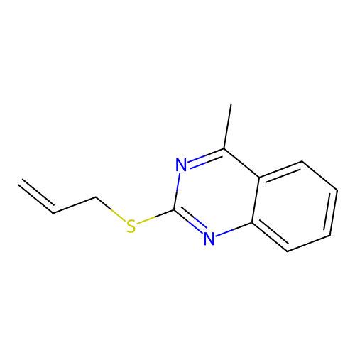 4-Methyl-2-(prop-2-en-1-ylsulfanyl)quinazoline structure