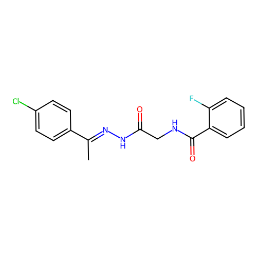 C17H15ClFN3O2 structure