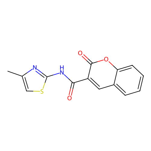 N-(4-methyl-1,3-thiazol-2-yl)-2-oxo-2H-chromene-3-carboxamide structure