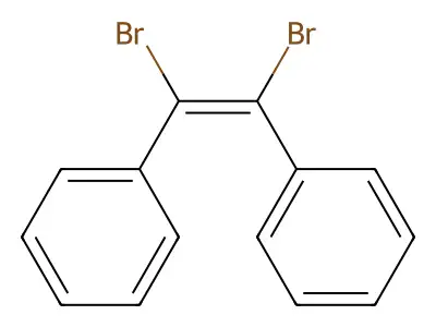 (Z)-1,2-Dibromo-1,2-diphenylethene structure