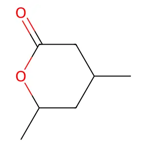 2H-Pyran-2-one, tetrahydro-4,6-dimethyl- structure