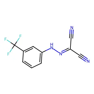 2-[[3-(Trifluoromethyl)phenyl]hydrazinylidene]propanedinitrile structure