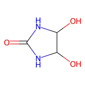 2-Imidazolidinone, 4,5-dihydroxy- structure