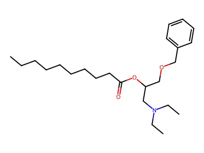 1-(Benzyloxy)-3-(diethylamino)propan-2-YL decanoate structure