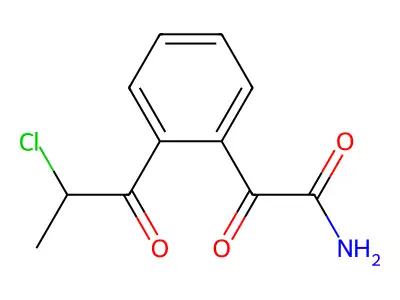 2-[2-(2-Chloropropanoyl)phenyl]-2-oxoacetamide structure
