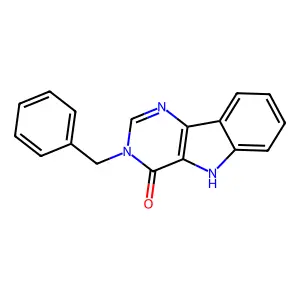 3-benzyl-5H-pyrimido[5,4-b]indol-4-one structure