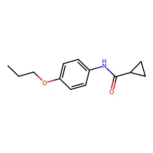 N-(4-propoxyphenyl)cyclopropanecarboxamide structure