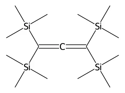 Tetrakis(trimethylsilyl)allene structure