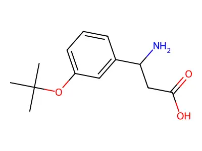 3-Amino-3-(3-tert-butoxyphenyl)propanoic acid structure