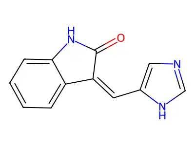 3-(1H-imidazol-5-ylmethylidene)-1H-indol-2-one structure