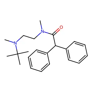 N-[2-[tert-butyl(methyl)amino]ethyl]-N-methyl-2,2-diphenylacetamide structure