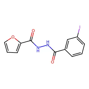 N'-(3-iodobenzoyl)furan-2-carbohydrazide structure