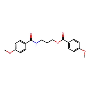 3-(4-Methoxybenzamido)propyl 4-methoxybenzoate structure