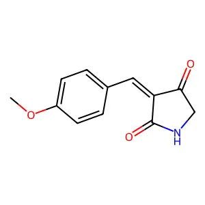 (3E)-3-[(4-methoxyphenyl)methylidene]pyrrolidine-2,4-dione structure