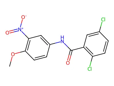 2,5-二氯-N-(4-甲氧基-3-硝基苯基)苯甲酰胺 structure