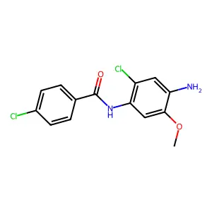 N-(4-amino-2-chloro-5-methoxyphenyl)-4-chlorobenzamide structure