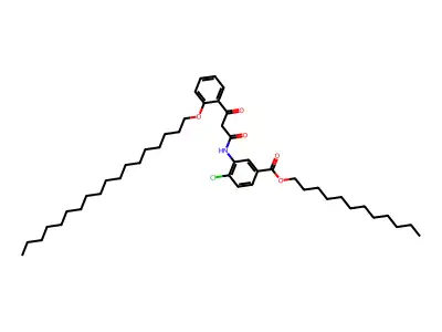 Dodecyl 4-chloro-3-[[3-[2-(octadecyloxy)phenyl]-1,3-dioxopropyl]amino]benzoate structure