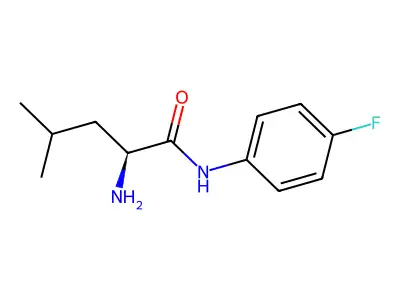 (S)-2-amino-N-(4-fluorophenyl)-4-methylpentanamide structure