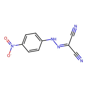 2-(2-(4-Nitrophenyl)hydrazinylidene)propanedinitrile structure