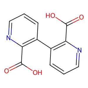 [3,3'-Bipyridine]-2,2'-dicarboxylic acid structure