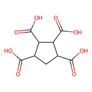 1,2,3,4-环戊烷四甲酸 structure