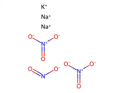 Nitric acid, potassium salt, mixt. with sodium salt and sodium nitrite structure