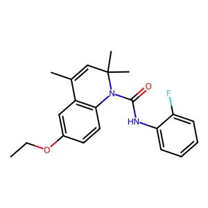 6-ethoxy-N-(2-fluorophenyl)-2,2,4-trimethylquinoline-1(2H)-carboxamide structure