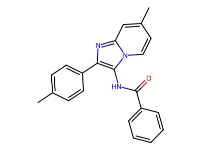 N-[7-methyl-2-(4-methylphenyl)imidazo[1,2-a]pyridin-3-yl]benzamide structure