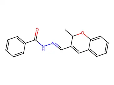 N'-((2-Methyl-2H-chromen-3-YL)methylene)benzohydrazide structure