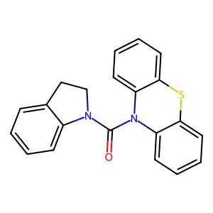 2,3-dihydro-1H-indol-1-yl(10H-phenothiazin-10-yl)methanone structure