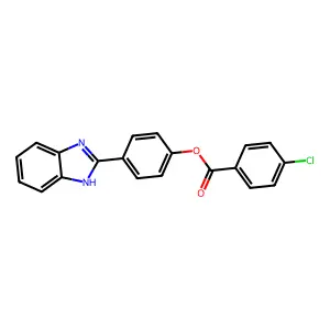 4-(1H-benzimidazol-2-yl)phenyl 4-chlorobenzoate structure